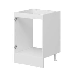 Alvinka Mutfak Modül Mbr_C Alt 1K 60Cm Evye Dolap Beyaz Antrasit Mdf