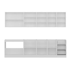 Minar 290 Cm Mutfak Dolabı Beyaz Dore 290-D1