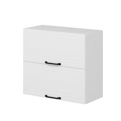 Alvinka Mutfak Modül Mbr_A Üst 2Yk1R 80-H72Cm Dolap Beyaz Beyaz