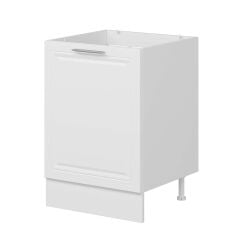 Alvinka Mutfak Modül Mbr_C Alt 1K 60Cm Evye Dolap Beyaz Beyaz Mdf