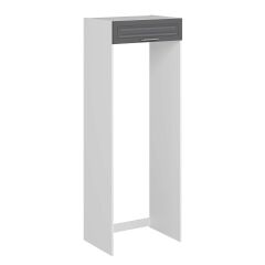 Alvinka Mutfak Modül Mbr_C 80-H222Cm Buzdolabı Beyaz Antrasit