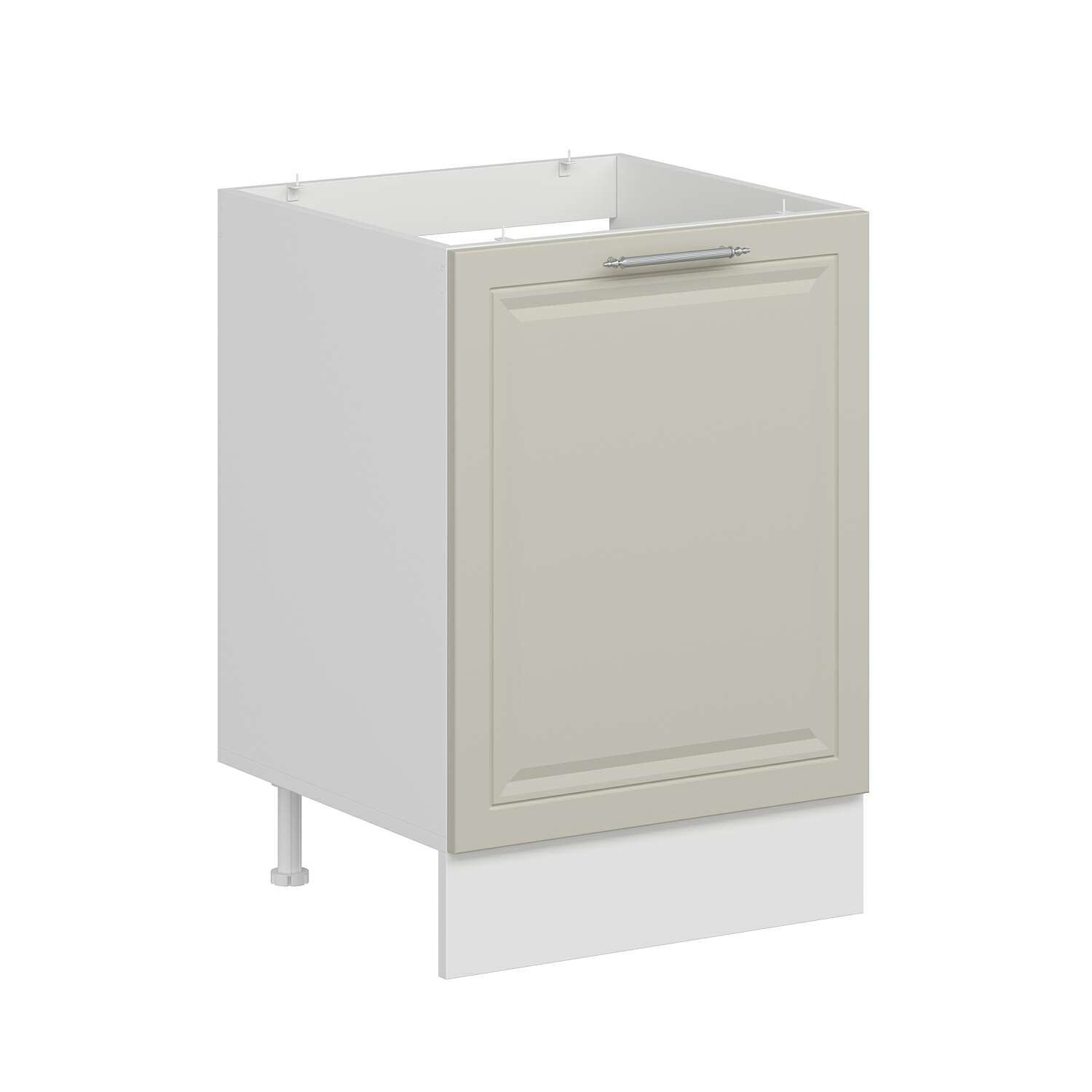 Alvinka Mutfak Modül Mbr_C Alt 1K 60Cm Evye Dolap Beyaz Kumtaşı Mdf