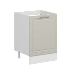 Alvinka Mutfak Modül Mbr_C Alt 1K 60Cm Evye Dolap Beyaz Kumtaşı Mdf