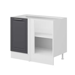 Alvinka Mutfak Modül Mbr_C Alt 1K1R 105Cm Köşe Dolap Beyaz Antrasit Suntalam