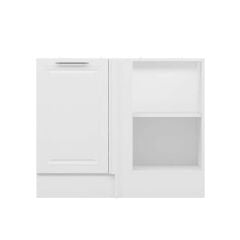 Alvinka Mutfak Modül Mbr_C Alt 1K1R 105Cm Köşe Dolap Beyaz Beyaz Suntalam