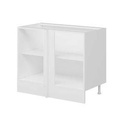 Alvinka Mutfak Modül Mbr_C Alt 1K1R 105Cm Köşe Dolap Beyaz Beyaz Mdf