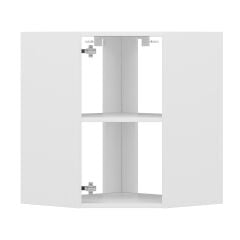 Alvinka Mutfak Modül Mbr_A Üst 1Dk1R 60-H72Cm Köşe Dolap Beyaz Beyaz