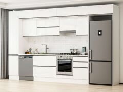 Alvinka 375X240 Cm High Gloss Mutfak Dolabı Mbb-E80B45S50-1