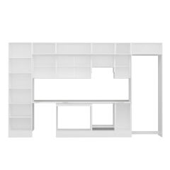 Alvinka 380X240 Cm High Gloss Mutfak Dolabı Mbb-E80B60S40-1 High Gloss | Antrasit - Mdf