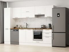 Alvinka 305X210 Cm Klasik Mebran Mutfak Dolabı Mb-E90B45S50-1 Mebran | Beyaz - Suntalam