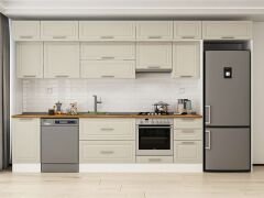 Alvinka 380X240 Cm Klasik Mebran Mutfak Dolabı Beyaz Beyaz Mb-E90S45S45-1 Mebran | Kumtaşı - Suntalam