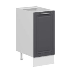 Alvinka Mutfak Modül Mbr_C Alt 1K1R 40Cm Dolap Beyaz Antrasit Suntalam