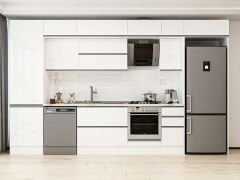 Alvinka 380X240 Cm High Gloss Mutfak Dolabı Mbb-E80B60S40-2 High Gloss | Beyaz - Mdf