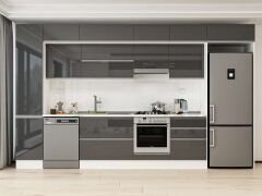 Alvinka 385X240 Cm High Gloss Mutfak Dolabı Mbb-E80B45S60-1
