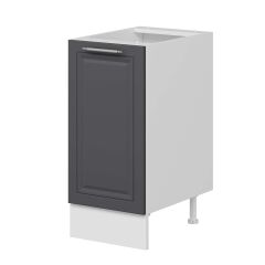 Alvinka Mutfak Modül Mbr_C Alt 1K1R 40Cm Dolap Beyaz Antrasit Mdf