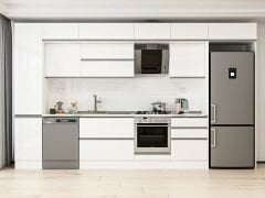 Alvinka 385X240 Cm High Gloss Mutfak Dolabı Mbb-E80B45S60-2