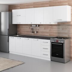 Minar 295 Cm Mutfak Dolabı Beyaz 295-B7