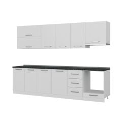 Minar 295 Cm Mutfak Dolabı Beyaz 295-B8