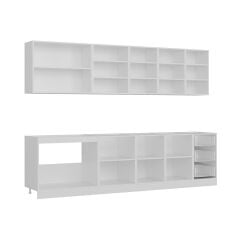 Minar 295 Cm Mutfak Dolabı Beyaz Antrasit 295-A1