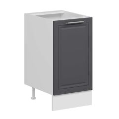 Alvinka Mutfak Modül Mbr_C Alt 1K1R 45Cm Dolap Beyaz Antrasit Suntalam