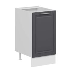 Alvinka Mutfak Modül Mbr_C Alt 1K1R 45Cm Dolap Beyaz Antrasit Mdf