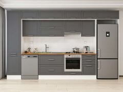 Alvinka 390X240 Cm Klasik Mebran Mutfak Dolabı Mbb-E90B50S50-1