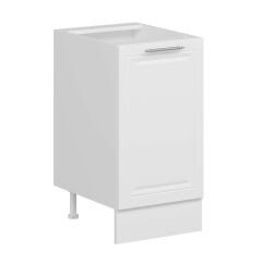 Alvinka Mutfak Modül Mbr_C Alt 1K1R 45Cm Dolap Beyaz Beyaz Mdf