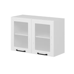 Alvinka Mutfak Modül Mbr_A Üst 2Dk1R 90-H60Cm Dolap Cam Beyaz Beyaz