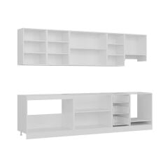 Minar 295 Cm Mutfak Dolabı Beyaz Antrasit 295-A5