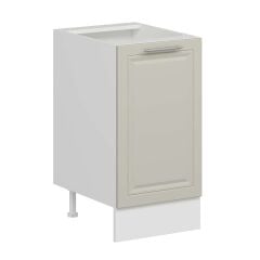 Alvinka Mutfak Modül Mbr_C Alt 1K1R 45Cm Dolap Beyaz Kumtaşı