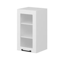 Alvinka Mutfak Modül Mbr_A Üst 1Dk2R 40-H72Cm Dolap Cam Beyaz Beyaz