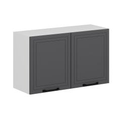 Alvinka Mutfak Modül Mbr_A Üst 2Dk1R 100-H60Cm Dolap Beyaz Antrasit Suntalam