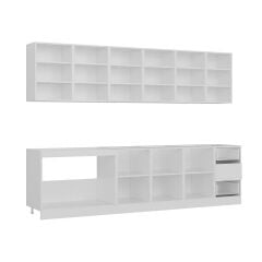 Minar 295 Cm Mutfak Dolabı Beyaz Dore 295-D2