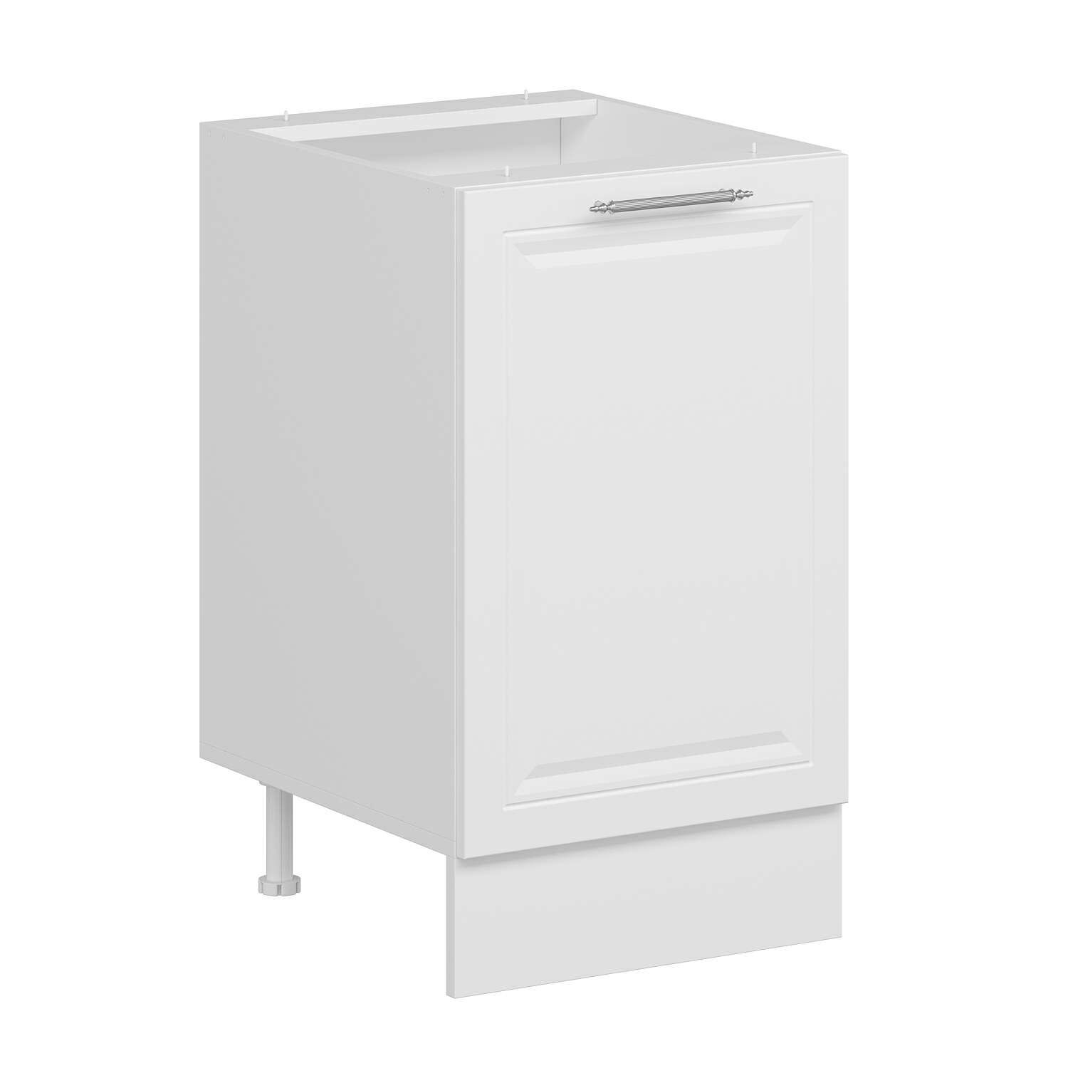 Alvinka Mutfak Modül Mbr_C Alt 1K1R 50Cm Dolap Beyaz Beyaz Mdf