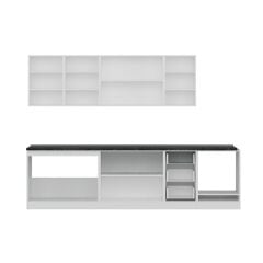 Minar 295 Cm Mutfak Dolabı Beyaz Dore 295-D3