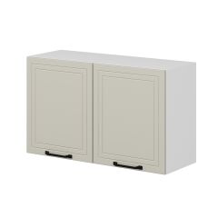 Alvinka Mutfak Modül Mbr_A Üst 2Dk1R 100-H60Cm Dolap Beyaz Kumtaşı Mdf