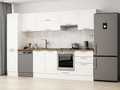 Alvinka 315X210 Cm Klasik Mebran Mutfak Dolabı Mb-E90B45S60-1 Mebran | Beyaz - Suntalam