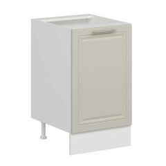 Alvinka Mutfak Modül Mbr_C Alt 1K1R 50Cm Dolap Beyaz Kumtaşı Mdf