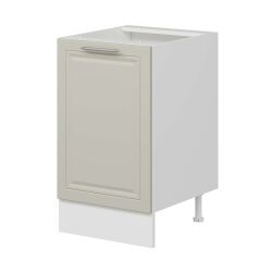 Alvinka Mutfak Modül Mbr_C Alt 1K1R 50Cm Dolap Beyaz Kumtaşı Mdf