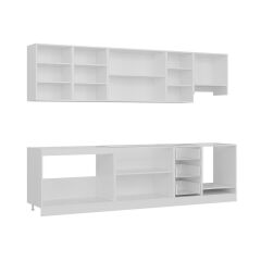 Minar 295 Cm Mutfak Dolabı Beyaz Dore 295-D5