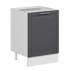 Alvinka Mutfak Modül Mbr_C Alt 1K1R 60Cm Dolap Beyaz Antrasit Suntalam