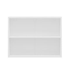 Alvinka Mutfak Modül Mbr_A Üst 2Yk1R 80-H60Cm Dolap Cam Beyaz Beyaz