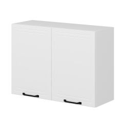 Alvinka Mutfak Modül Mbr_A Üst 2Dk1R 100-H72Cm Dolap Beyaz Beyaz Mdf