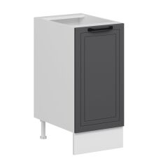 Alvinka Mutfak Modül Mbr_A Alt 1K1R 40Cm Dolap Beyaz Antrasit