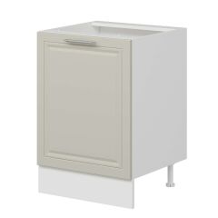 Alvinka Mutfak Modül Mbr_C Alt 1K1R 60Cm Dolap Beyaz Kumtaşı Mdf