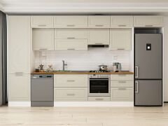 Alvinka 410X240 Cm Klasik Mebran Mutfak Dolabı Mbb-E90B60S60-2