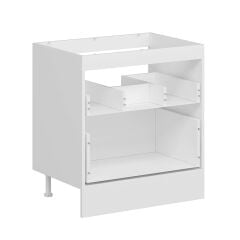 Alvinka Mutfak Modül Mbr_C Alt 2Ç 80Cm Evye Dolap Beyaz Beyaz Suntalam