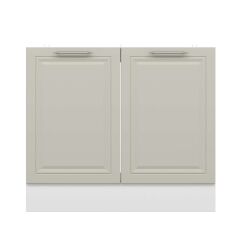 Alvinka Mutfak Modül Mbr_C Alt 2K 100Cm Evye Dolap Beyaz Kumtaşı