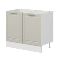 Alvinka Mutfak Modül Mbr_C Alt 2K 100Cm Evye Dolap Beyaz Kumtaşı