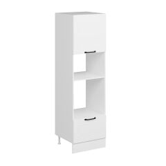 Alvinka Mutfak Modül Mbr_A 60-H210Cm Boy Ank Dolabı Beyaz Beyaz Mdf